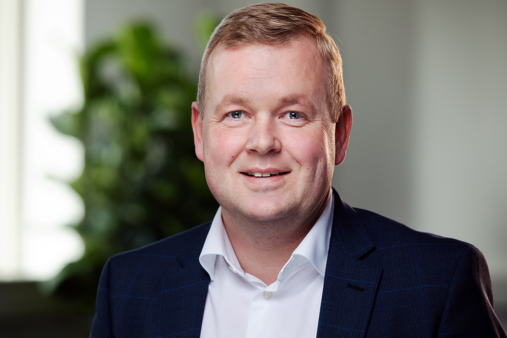 Jens Hjortflod, adm. direktør hos Intrum i Danmark.